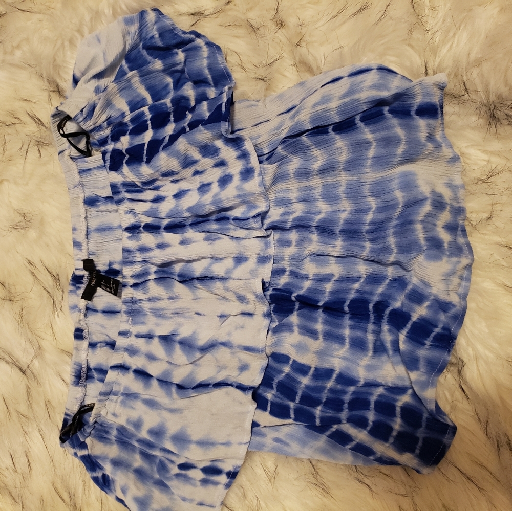 Blue Tie Die Blouse